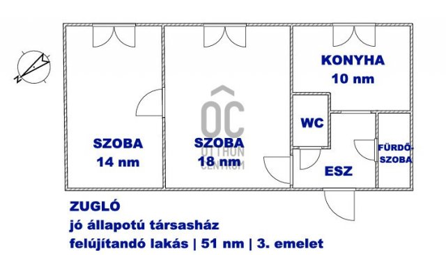 Eladó téglalakás, Budapesten, XIV. kerületben 56.9 M Ft