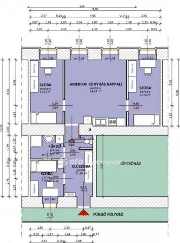 Eladó téglalakás, Budapesten, IX. kerületben 99.9 M Ft