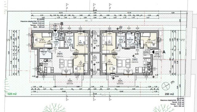 Eladó ikerház, Kiskunlacházán 59.9 M Ft, 4 szobás