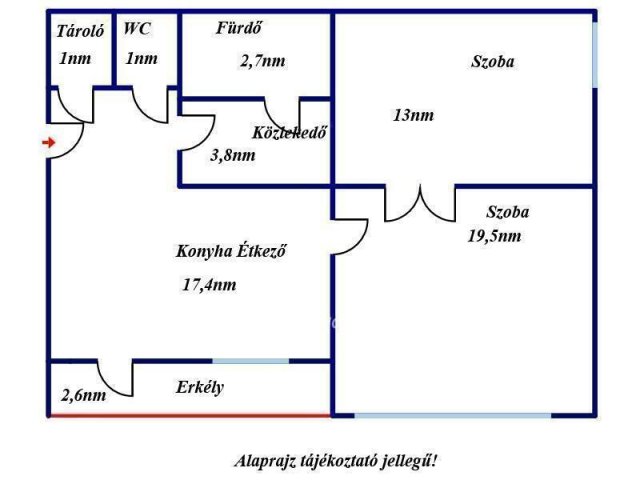 Eladó téglalakás, Kiskörén 27.9 M Ft, 2 szobás