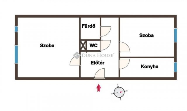 Eladó panellakás, Várpalotán 45 M Ft, 2 szobás