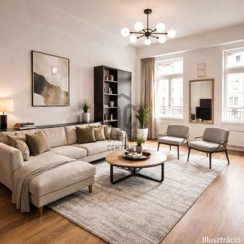 Eladó téglalakás, Budapesten, VI. kerületben 74.9 M Ft, 2 szobás