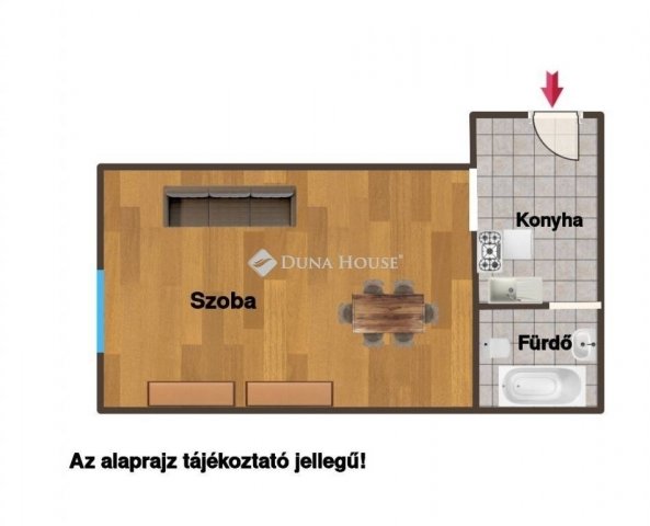 Eladó téglalakás, Budapesten, II. kerületben 56.9 M Ft, 1 szobás