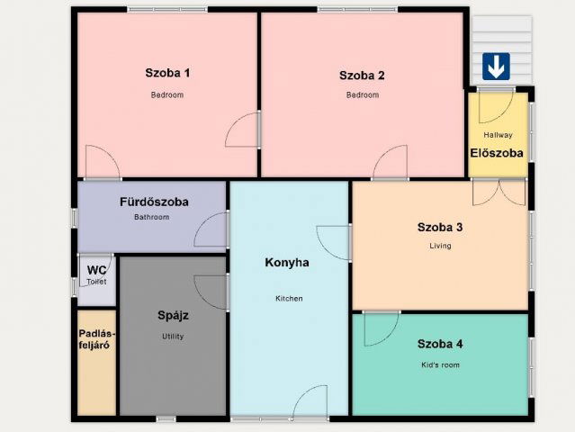 Eladó családi ház, Kiskunhalason 57.9 M Ft, 4 szobás