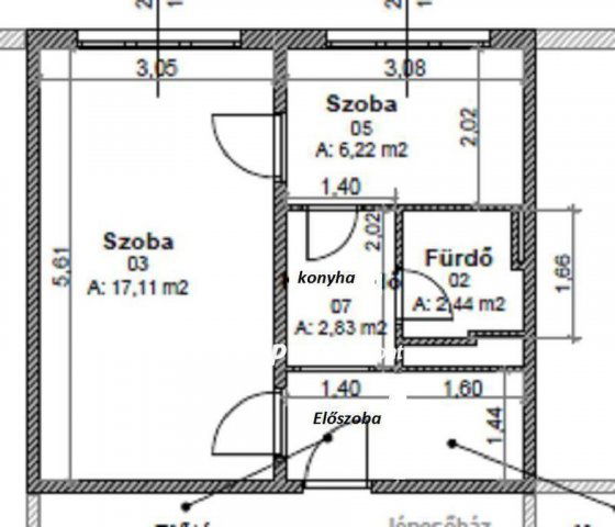 Eladó panellakás, Miskolcon 25.9 M Ft, 1+1 szobás