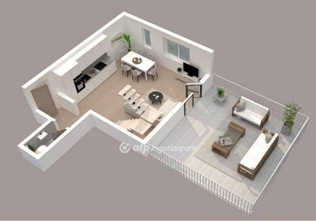 Eladó téglalakás, Nagykanizsán 54.5 M Ft, 1+1 szobás