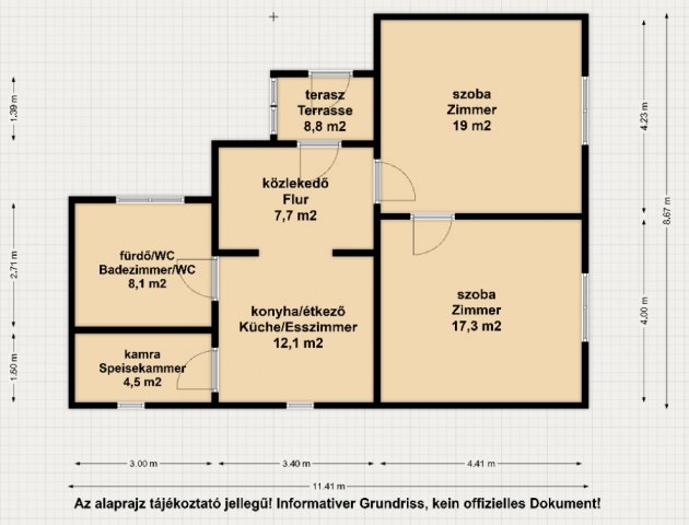Eladó családi ház, Bolhóban 27.7 M Ft, 2 szobás