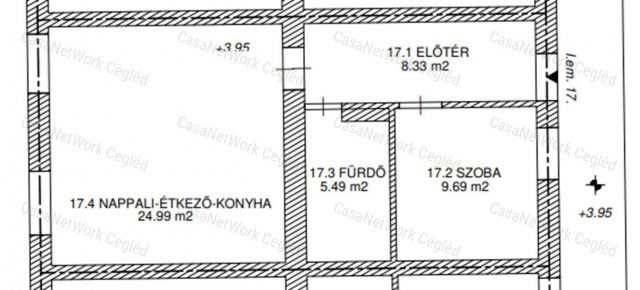 Eladó téglalakás, Szolnokon 58.8 M Ft, 2 szobás