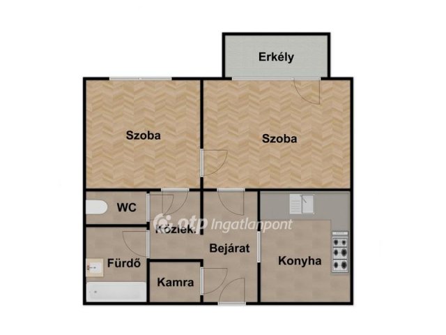 Kiadó téglalakás, albérlet, Debrecenben 220 E Ft / hó, 2 szobás
