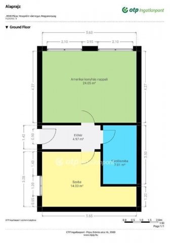 Eladó téglalakás, Pápán 45.49 M Ft, 2 szobás