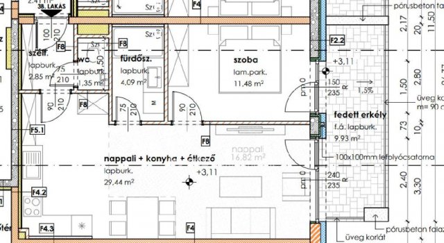 Eladó téglalakás, Szegeden 74.7 M Ft, 2 szobás