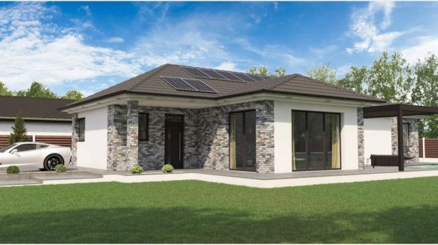 Eladó családi ház, Bakson 90.4 M Ft, 4 szobás