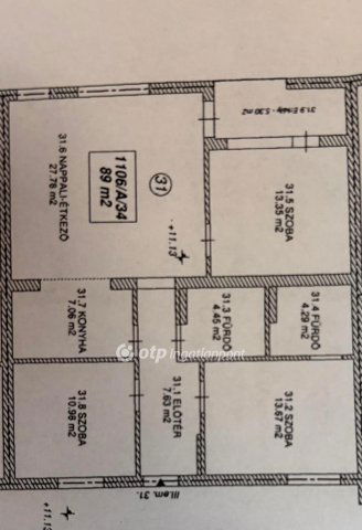 Eladó téglalakás, Szolnokon 97.9 M Ft, 3+1 szobás