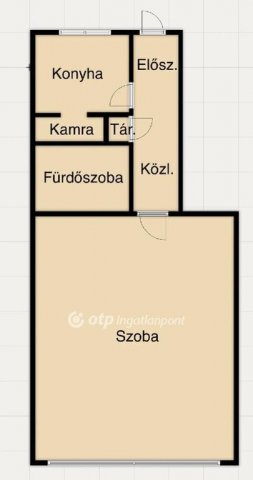 Eladó téglalakás, Miskolcon 29.9 M Ft, 1 szobás