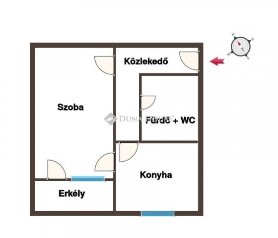 Eladó téglalakás, Kecskeméten 35.5 M Ft, 1 szobás