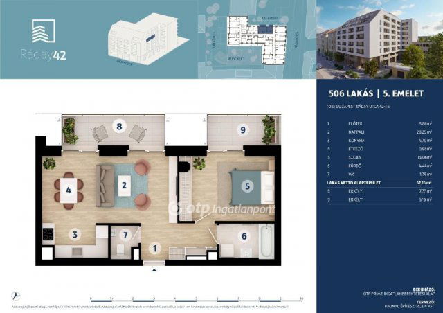 Eladó téglalakás, Budapesten, IX. kerületben 139.5 M Ft