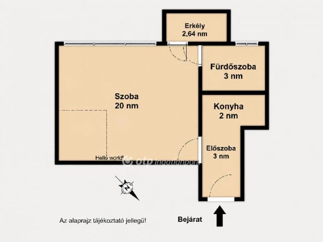 Eladó téglalakás, Budapesten, VIII. kerületben 39.9 M Ft