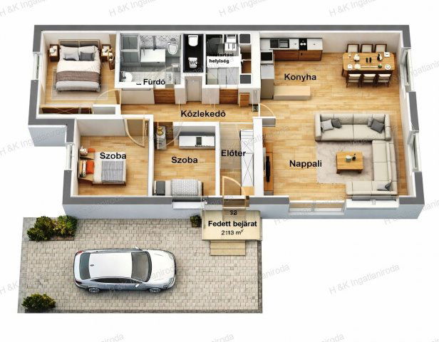 Eladó családi ház, Csörögön 89.9 M Ft, 4 szobás