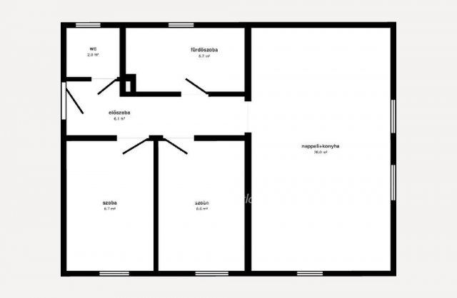 Eladó téglalakás, Hajdúnánáson 46.3 M Ft, 2 szobás