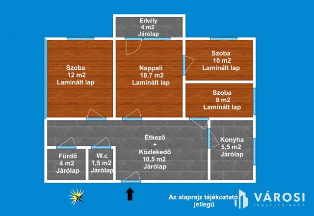 Eladó panellakás, Szegeden 74.9 M Ft, 4 szobás