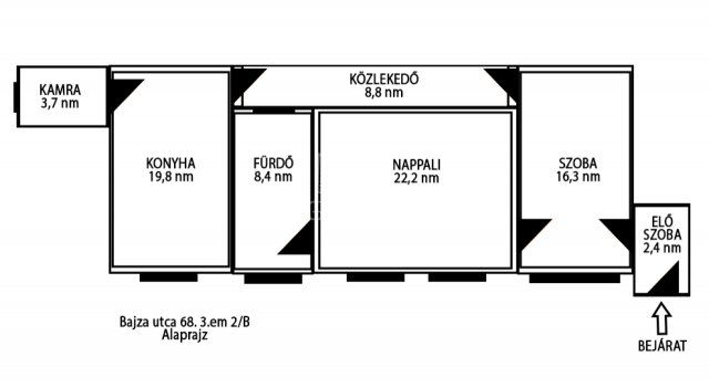 Eladó téglalakás, Budapesten, VI. kerületben 90 M Ft, 2 szobás