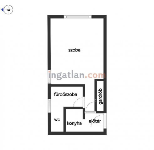 Eladó panellakás, Törökszentmiklóson 16.5 M Ft, 1 szobás