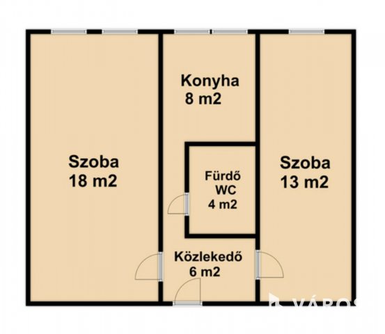Eladó panellakás, Szegeden 47.9 M Ft, 2 szobás