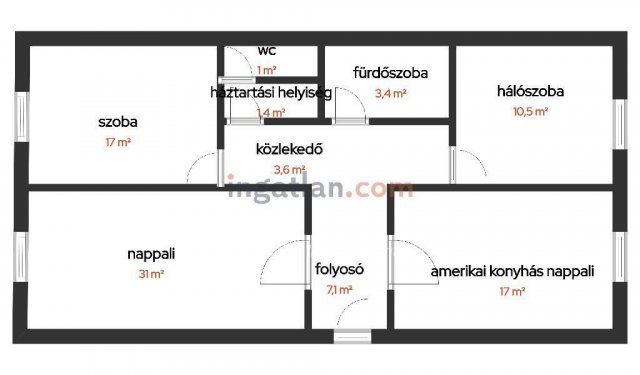 Eladó panellakás, Hajdúszoboszlón 82 M Ft, 3 szobás
