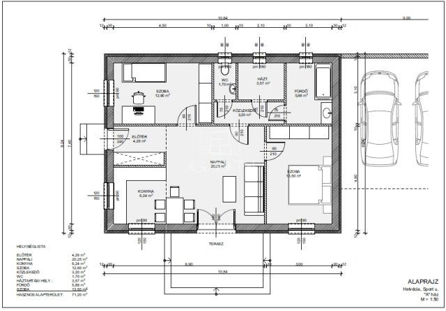 Eladó ikerház, Helvécián 60.4 M Ft, 3 szobás
