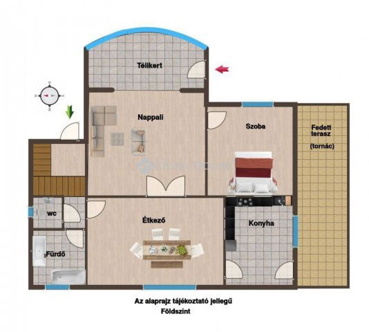 Eladó családi ház, Leányfaluban 128 M Ft, 3 szobás