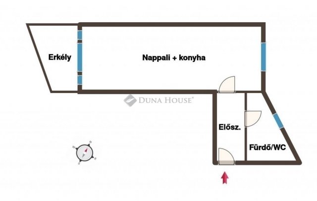 Eladó téglalakás, Kecskeméten 62.5 M Ft, 1 szobás