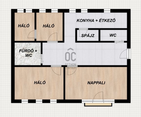 Eladó téglalakás, Debrecenben, Teleki utcában 73.49 M Ft