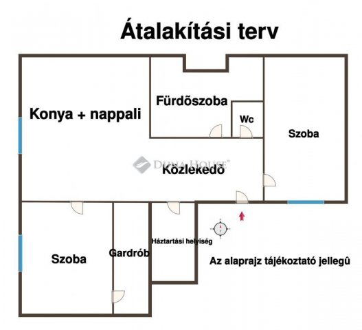 Eladó téglalakás, Budapesten, VIII. kerületben 76 M Ft, 3 szobás
