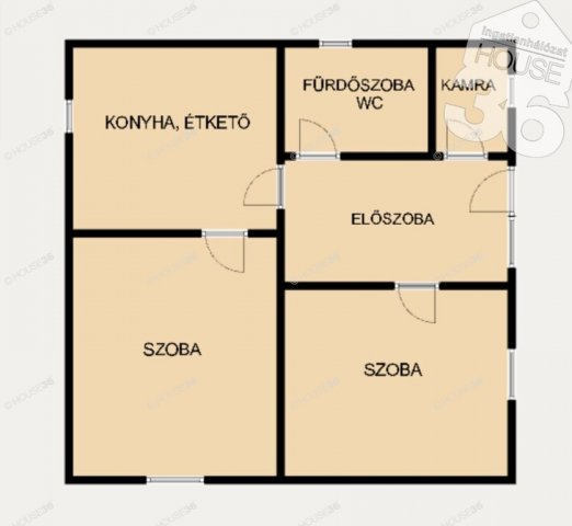 Eladó családi ház, Kecskeméten 39.9 M Ft, 2 szobás