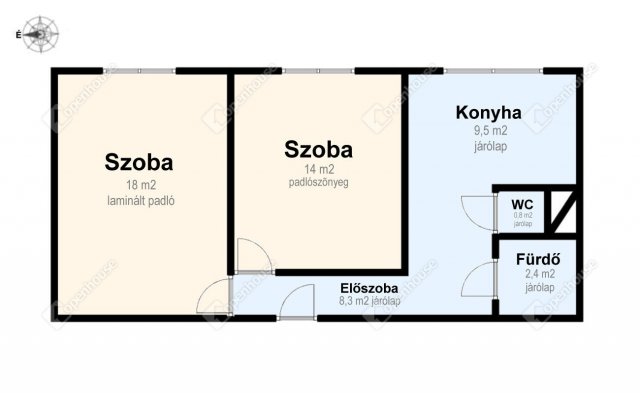 Eladó panellakás, Miskolcon 26.5 M Ft, 2 szobás