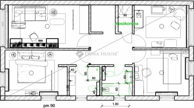 Eladó téglalakás, Budapesten, X. kerületben 170 M Ft, 5 szobás