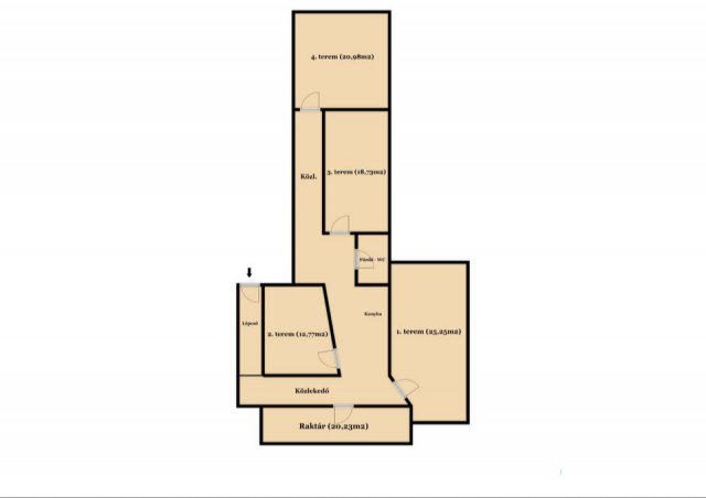 Eladó családi ház, Budapesten, VII. kerületben 84.9 M Ft