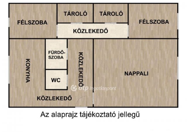 Eladó panellakás, Nyíregyházán 49.99 M Ft, 1+2 szobás