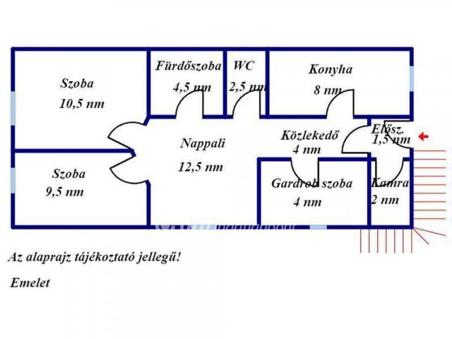 Eladó téglalakás, Gyulán 38.5 M Ft, 1+2 szobás