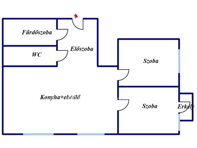 Eladó panellakás, Nyíregyházán 37.8 M Ft, 2 szobás