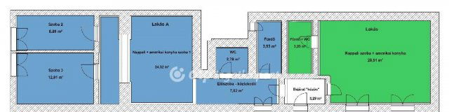 Eladó téglalakás, Budapesten, VI. kerületben 125 M Ft