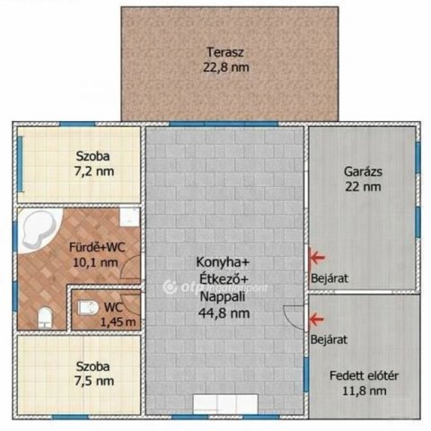 Eladó családi ház, Szigetszentmiklóson 74.9 M Ft, 1+2 szobás