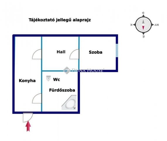Eladó téglalakás, Budapesten, XIII. kerületben 65 M Ft, 1 szobás