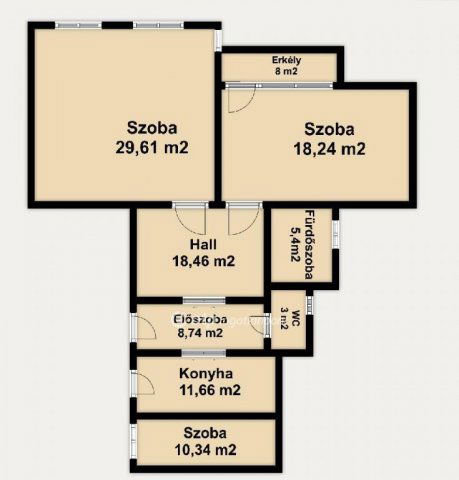 Eladó téglalakás, Budapesten, II. kerületben 125 M Ft, 3 szobás