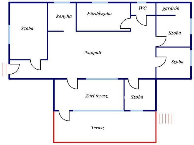 Eladó nyaraló, Makón 86 M Ft, 7 szobás / költözzbe.hu