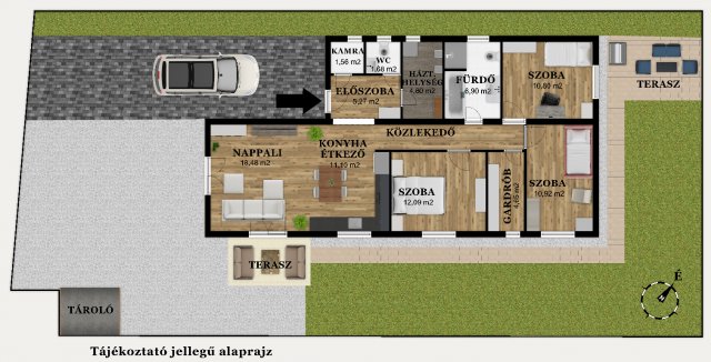 Eladó családi ház, Sülysápon 89.99 M Ft, 4+1 szobás