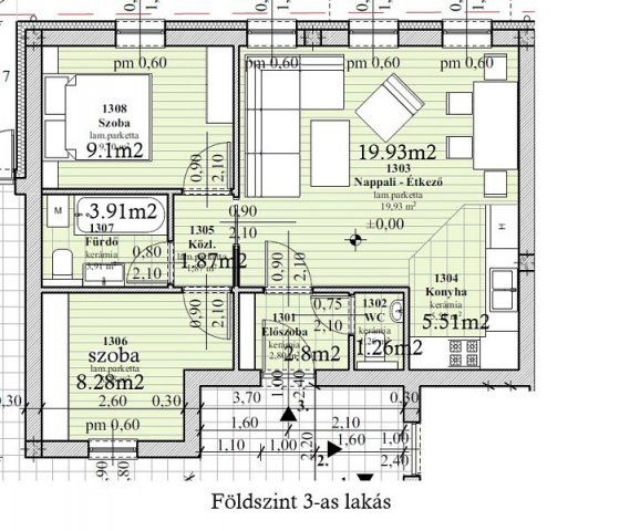 Eladó téglalakás, Érden 68.5 M Ft, 3 szobás