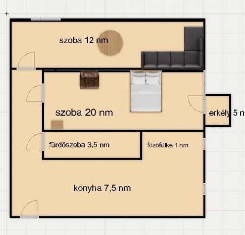 Kiadó téglalakás, albérlet, Tatabányán 160 E Ft / hó