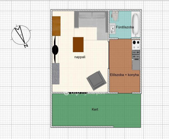Eladó téglalakás, Budapesten, IV. kerületben 28 M Ft, 1 szobás