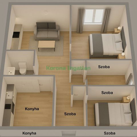 Eladó családi ház, Nyíregyházán 60 M Ft, 3 szobás